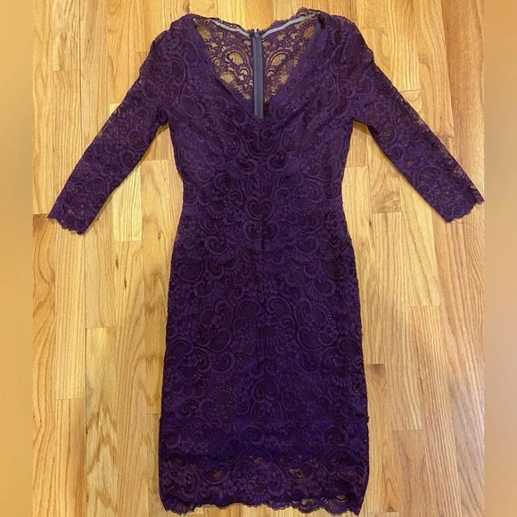 Nicole Miller Dresses | Nicole Miller Such A Duchess Purple Lace Dress | Color: Purple | Size: 0 | Pm-02789897'S Closet